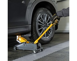 Домкрат гидравлический подкатной, 2 т, 135-385 мм Denzel-foto19