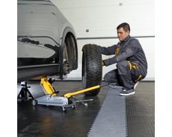 Домкрат гидравлический подкатной, 2 т, 135-385 мм Denzel-foto21