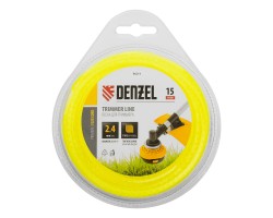 Леска для триммера зубчатый квадрат, 2,4мм х 15м, FLEX CORD, DENZEL-foto4