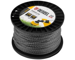 Леска для триммера двухкомпонентная витой квадрат, 2,4мм х 243м, на DIN катушке EXTRA CORD Denzel-foto2