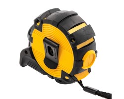 Рулетка 5м х 19мм, автоматич. фиксац., нейлон. покрытие, магнит. зацеп, двухстор. разметка Denzel-foto2