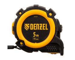 Рулетка 5м х 19мм, автоматич. фиксац., нейлон. покрытие, магнит. зацеп, двухстор. разметка Denzel-foto3