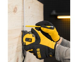 Рулетка 5м х 19мм, автоматич. фиксац., нейлон. покрытие, магнит. зацеп, двухстор. разметка Denzel-foto10