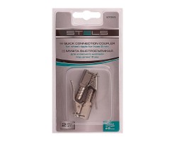 Муфта быстросъемная для колесного ниппеля со штуцером "елка" под шланг 8 мм, 2 шт, Stels-foto4