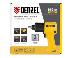 Ударный пневмогайковерт IW680, 1/2", 7000 об/мин, 680 Нм Denzel-foto7
