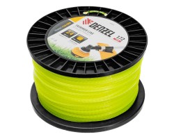 Леска для триммера зубчатый квадрат, 2,4мм х 172м, на DIN катушке FLEX CORD Denzel-foto2