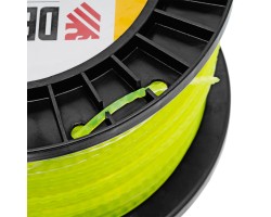 Леска для триммера зубчатый квадрат, 2,4мм х 172м, на DIN катушке FLEX CORD Denzel-foto5