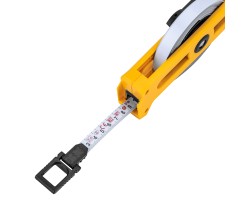 Рулетка геодезическая 20 м х 13 мм, открытый корпус, металлическая лента Denzel-foto7