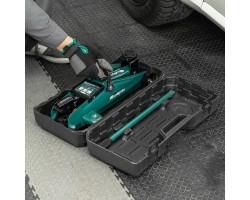 Домкрат гидравлический подкатной, 2 т, 127-330 мм, в пласт. кейсе Сибртех-foto18