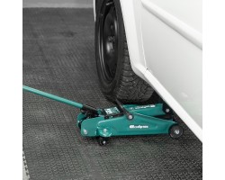 Домкрат гидравлический подкатной, 2 т, 127-330 мм, в пласт. кейсе Сибртех-foto19