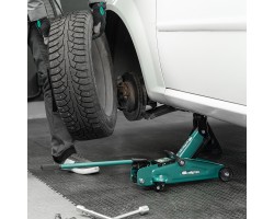 Домкрат гидравлический подкатной, 2 т, 127-330 мм, в пласт. кейсе Сибртех-foto21