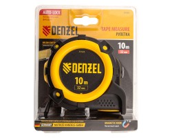 Рулетка 10м х 32мм, автоматич. фиксац., нейлон. покрытие, магнит. зацеп, двухстор. разметка Denzel-foto6