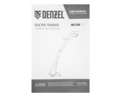 Триммер электрический TE-350, 350 Вт, 260 мм, катушка полуавтоматическая Denzel-foto24