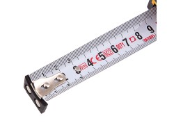 Рулетка 8м х 25мм, двухкомп. корпус, магнитный обрезиненный зацеп Denzel-foto6