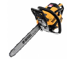 Пила цепная бензиновая DS-4516, шина 40 см, 45 см3, 2,5 л.с, шаг 0,325, паз 1,5 мм, 64 звена Denzel 