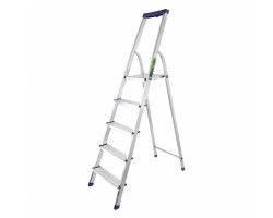 Стремянка алюминиевая с органайзером Универсал, 5 ступеней, Россия, Сибртех