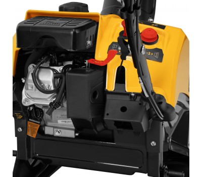 Бензиновая снегоуборочная машина SB 460 Sled, 99cc, лыжи ручной старт// Denzel