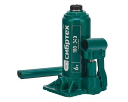 Домкрат гидравлический бутылочный, 6 т, 180-340 мм Сибртех