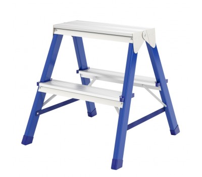 Стремянка двусторонняя 2 ступени, стальная, Россия, Сибртех Стремянка двусторонняя 2 ступени, стальная, Россия, Сибртех