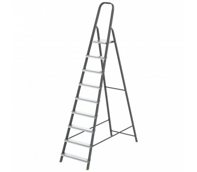 Стремянка, 9 ступеней, стальной профиль, алюминиевые ступени Россия Сибртех Стремянка, 9 ступеней, стальной профиль, алюминиевые ступени Россия Сибртех