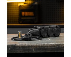 Шнур сетевой Energy Series, ПВС, 1,5 м, 3 x 1,5 мм, с неразборной вилкой, черный, Denzel-foto11