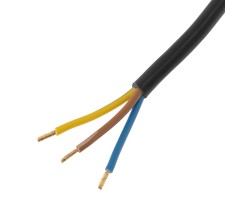 Шнур сетевой Energy Series, ПВС, 1,5 м, 3 x 1,5 мм, с неразборной вилкой, черный, Denzel-foto3