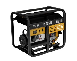Генератор дизельный DES-55, 5,5 кВт, 230 В, 11 л, ручной стартер Denzel 