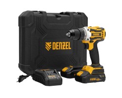 Дрель-шуруповерт аккумуляторная, бесщет. BLDL-18-02 Li-Ion, 18 В Denzel 