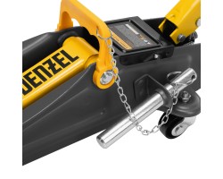 Домкрат гидравлический подкатной с фиксатором, 2 т, 130-330 мм, в кейсе Denzel-foto15