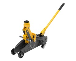 Домкрат гидравлический подкатной с фиксатором, 2 т, 130-330 мм, в кейсе Denzel-foto3