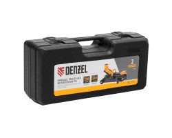 Домкрат гидравлический подкатной с фиксатором, 2 т, 130-330 мм, в кейсе Denzel-foto17