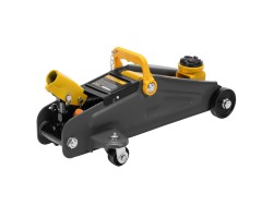 Домкрат гидравлический подкатной с фиксатором, 2 т, 130-330 мм, в кейсе Denzel-foto9