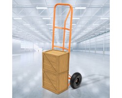 Тележка ручная двухколесная НТ1805, грузоподъемность 150 кг, пневматические колеса D 260 мм, платформа 350 х 235 мм Сибртех-foto6