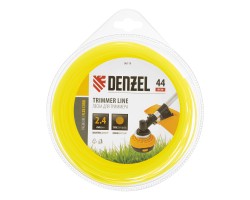 Леска для триммера, круглая 2.4 мм х 44 м, блистер Flex cord Denzel-foto2