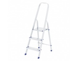 Стремянка, 3 ступени, алюминиевая, Россия, Сибртех