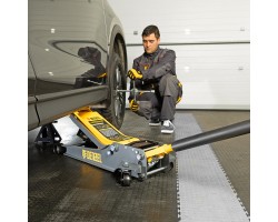 Домкрат гидравлический подкатной, 3 т, 85-610 мм, быстрый подъем, низ. подхват, проф, SUV Denzel-foto18