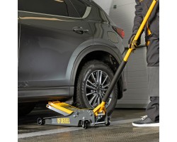 Домкрат гидравлический подкатной, 3 т, 85-610 мм, быстрый подъем, низ. подхват, проф, SUV Denzel-foto17