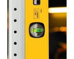 Уровень алюминиевый, магнит, фрезерованный, 3 глазка (1 зеркал.) 0,5 мм/м, 1200 мм Denzel-foto17