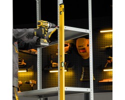 Уровень алюминиевый, магнит, фрезерованный, 3 глазка (1 зеркал.) 0,5 мм/м, 1200 мм Denzel-foto16