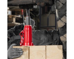 Домкрат гидравлический бутылочный, 8 т, h подъема 200-385 мм Sparta-foto15
