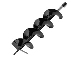 Шнек для грунта E-150, диаметр 150 мм, длина 800 мм,соединение 20 мм, несъемный нож Denzel 