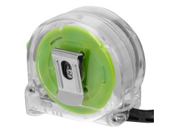 Рулетка Кварц,прозрачный корпус,амортизатор,5 м х 25 мм Сибртех-foto2