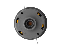 Катушка триммерная полуавтомат, быстрая заправка, шестигранник HEX х 15/6, болт 5/16 левый, М8 левый Denzel-foto3