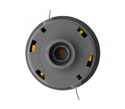 Катушка триммерная полуавтомат, быстрая заправка, шестигранник HEX х 15/6, болт 5/16 левый, М8 левый Denzel