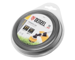 Леска для триммера двухкомпонентная звезда, 2,7мм х 15м, блистер EXTRA CORD Denzel