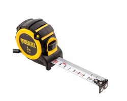 Рулетка 5м х 25мм, автоматич. фиксац., нейлон. покрытие, магнит. зацеп, двухстор. разметка Denzel-foto5