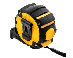 Рулетка 5м х 25мм, автоматич. фиксац., нейлон. покрытие, магнит. зацеп, двухстор. разметка Denzel-foto2