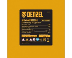 Компрессор безмасл. малошумный DLP -3000/50, 3 кВт, 2х1,5 кВт,50 л, 2850 об/мин,500 л/мин Denzel-foto18