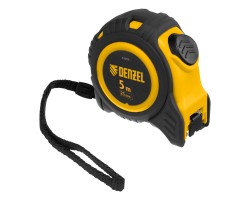 Рулетка 5м х 25мм, обрезиненный корпус, автоматическая фиксация Denzel-foto3