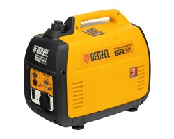 Генератор инверторный GT-1200iS, 1.2 кВт, 230 В, бак 2.4 л, закрытый корпус, ручной старт Denzel 
